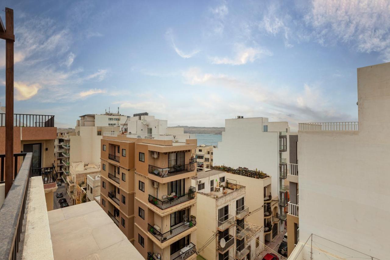 Perfect Seaview Penthouse Lägenhet St. Paul's Bay Exteriör bild